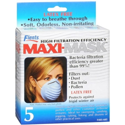 MASK MAXI LATEX FREE FLENTS 5CT API