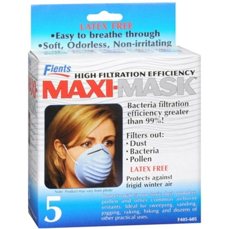 MASK MAXI LATEX FREE FLENTS 5CT API