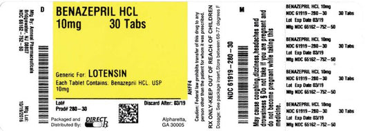 BENAZEPRIL HCL TB 5MG 500