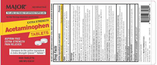 ACETAMINOPHEN 500 MG CPL 1000