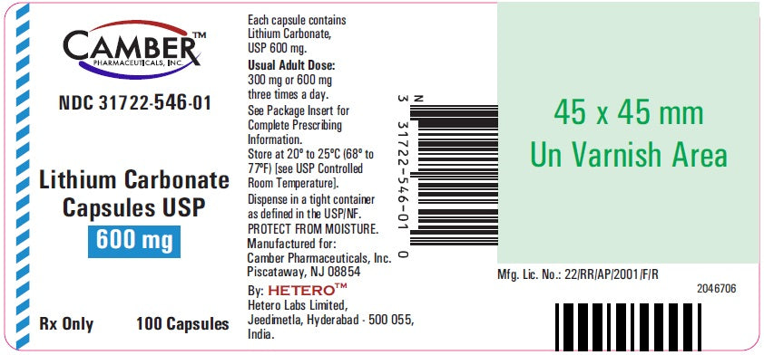 LITHIUM CARB CP 300MG 100