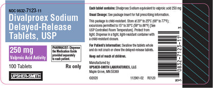 DIVALPROEX SOD TB 500MG 100 DR