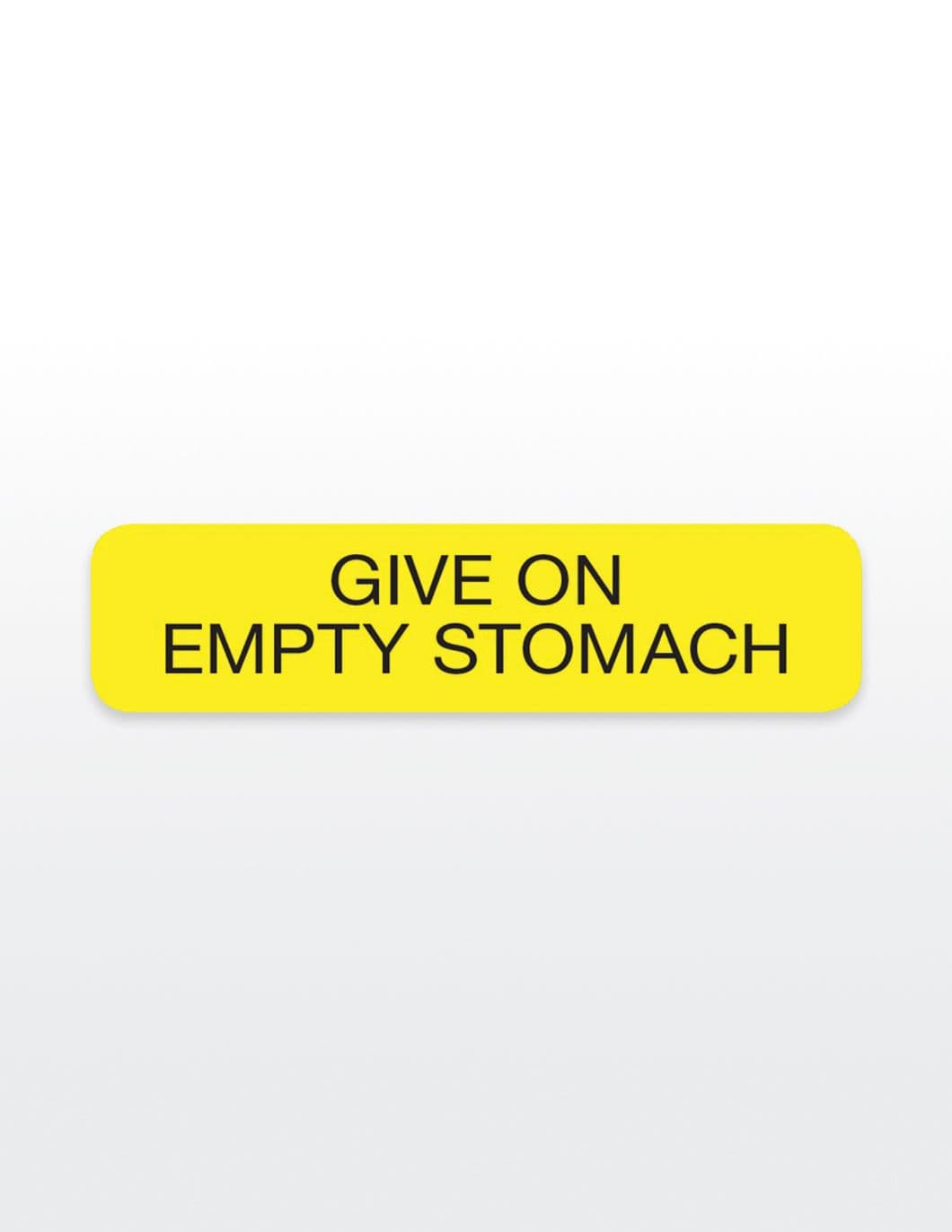 LABEL EMPTY STOMACH LL 1000