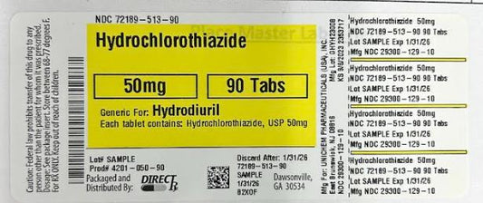 HYDROCHLOROTHIAZIDE TB 25MG 1000