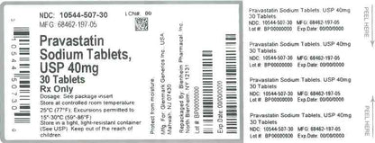 PRAVASTATIN TB 80MG 500