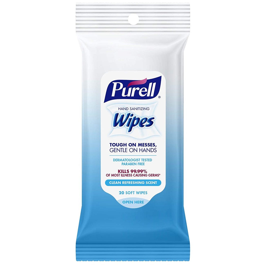 Purell Clean & Go Sanitizing Wipes, 20 count