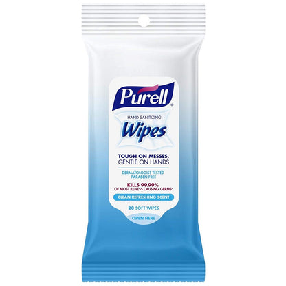 Purell Clean & Go Sanitizing Wipes, 20 count