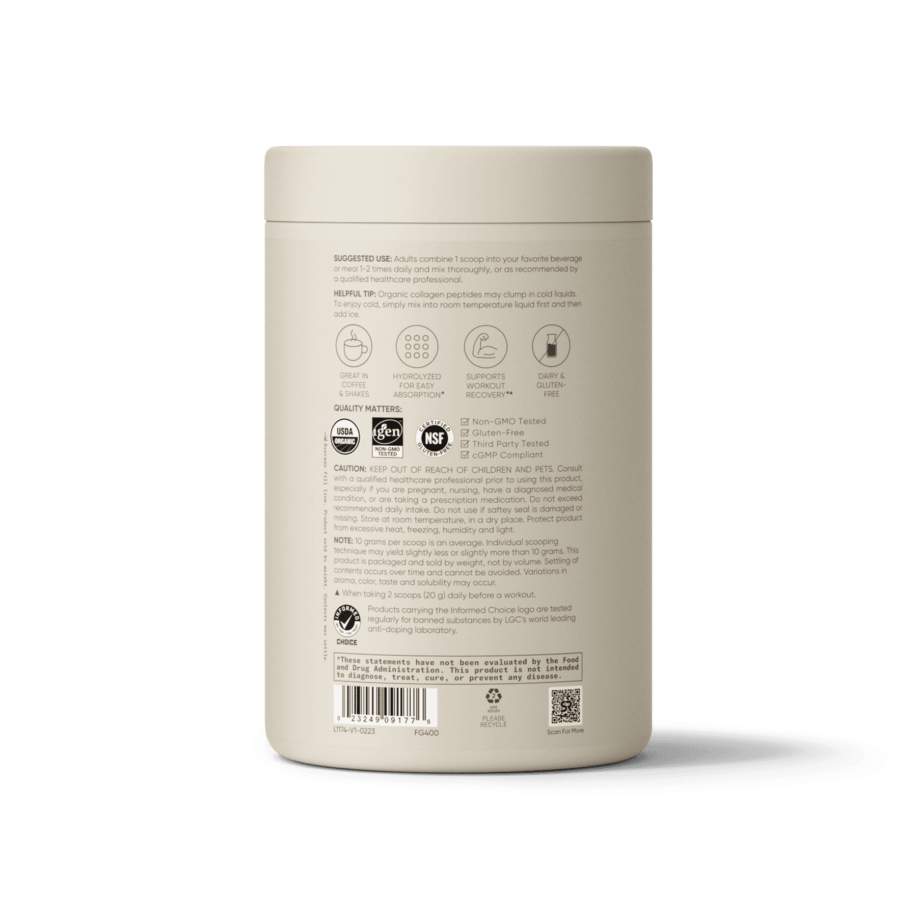 COLLAGEN PEPTDS,UNFLVRD