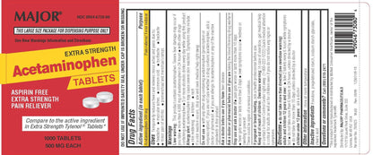 ACETAMIN CP 1000 500MG X/ST