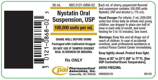 NYSTATIN SS 100MU/ML 60ML