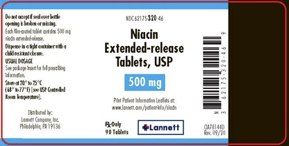 NIACIN TB 500MG 90 ER