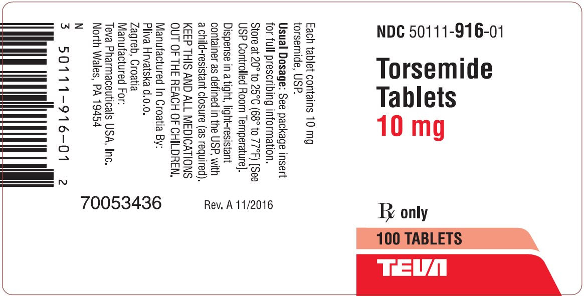 TORSEMIDE TB 10MG 100