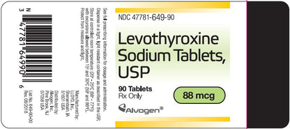 LEVOTHYROXINE TB 88MCG 1000