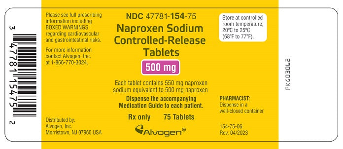 NAPROXEN SODIUM ER TB 500MG 75