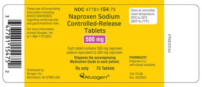 NAPROXEN SODIUM ER TB 500MG 75