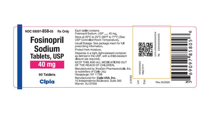 FOSINOPRIL SODIUM TB 10MG 90
