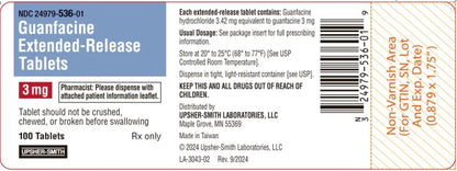 GUANFACINE ER TB 3MG 100