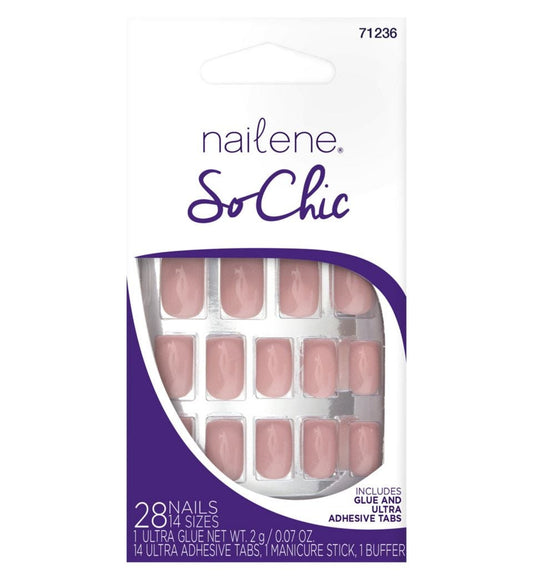 SO CHIC SHORT NAILS PINK HI GL