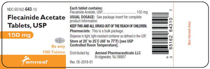 FLECAINIDE ACETATE TB 100MG 100