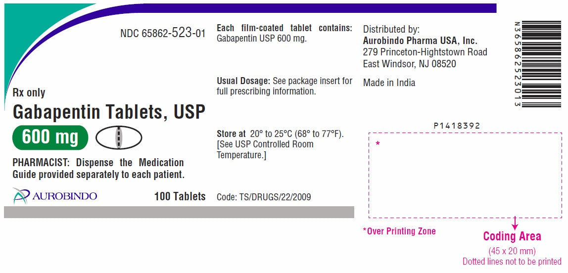 GABAPENTIN TB 800MG 500