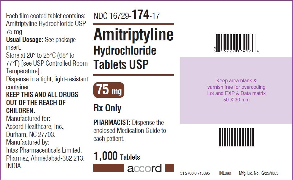 AMITRIPTYLINE HCL TB 75MG 100