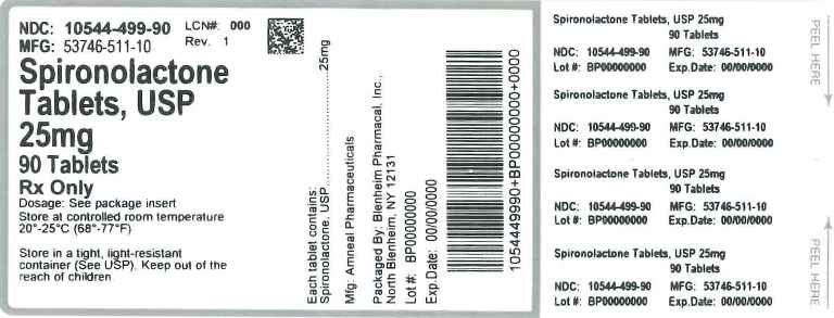 SPIRONOLACTONE TB 25MG 500