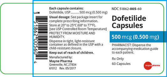 DOFETILIDE CP 0.25MG 60