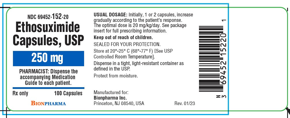 ETHOSUXIMIDE GC 250MG 100 SFG
