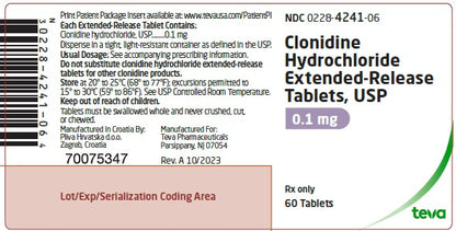 CLONIDINE TB 0.2MG 100