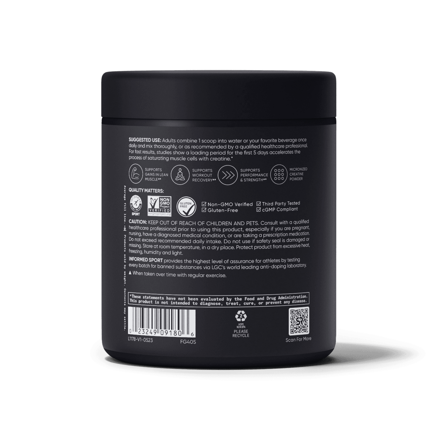 CREATINE MONOHYDRATE PW10.6OZDSHP