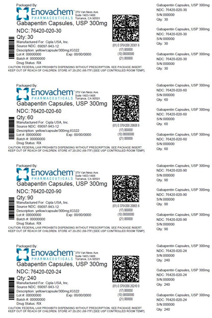 GABAPENTIN CP 300MG 500