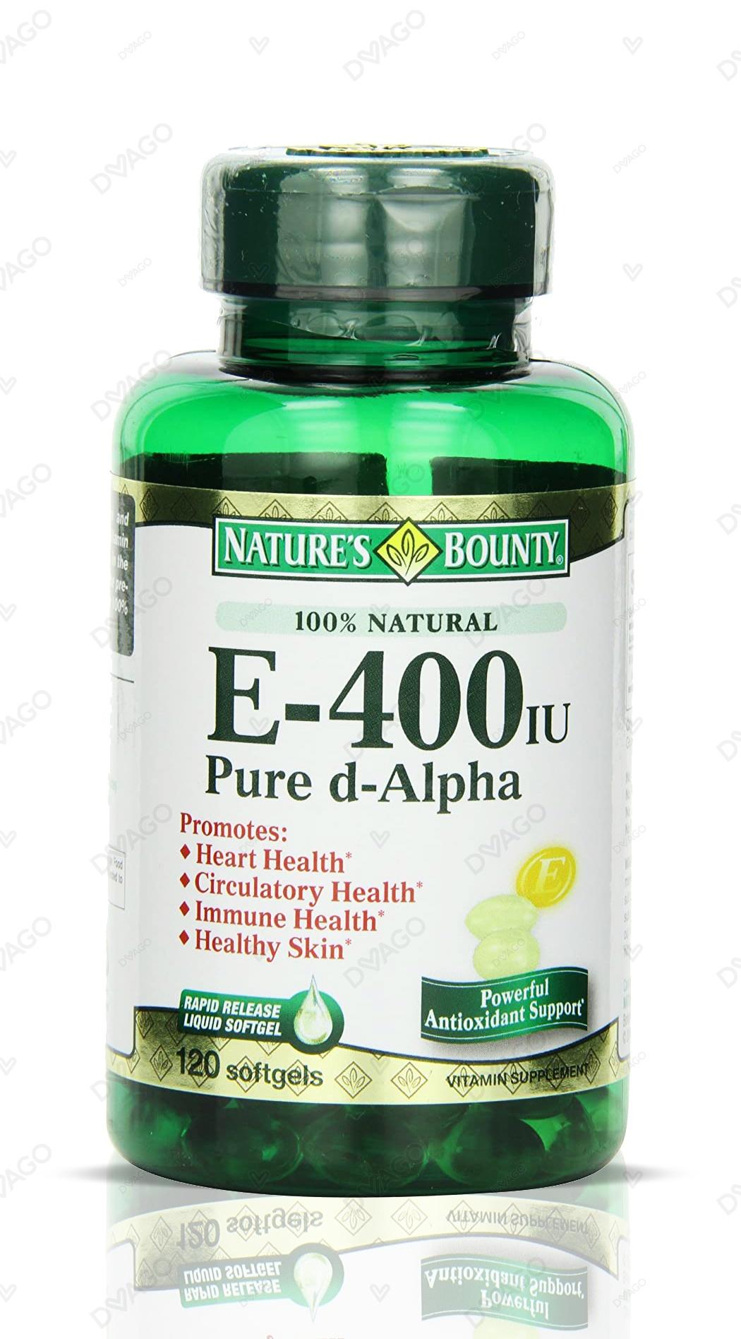 VIT E 180MG DL-ALP SGC 120CT NAT BOUNTY