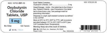 OXYBUTYNIN TB 5MG 1000