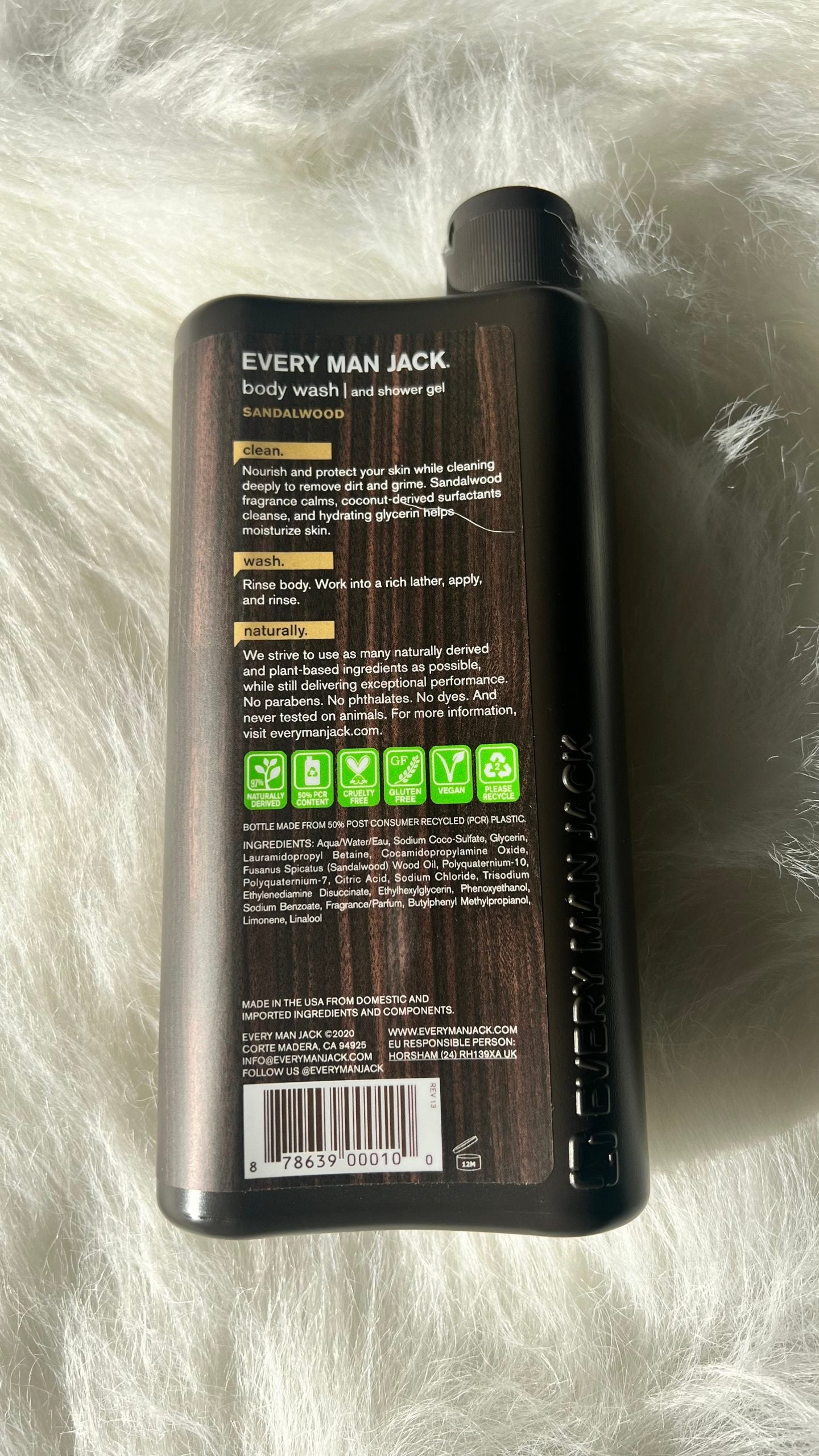 Every Man Jack Body Wash 16.9oz Sandalwood