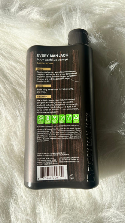 Every Man Jack Body Wash 16.9oz Sandalwood