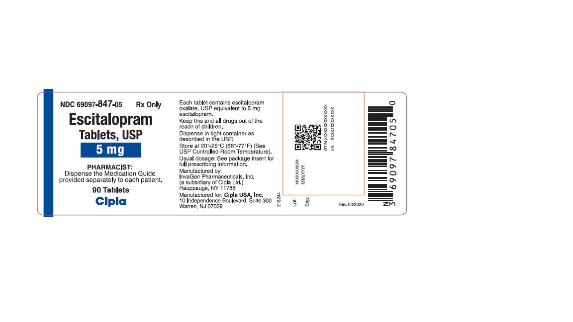 ESCITALOPRAM TB 20MG 1000
