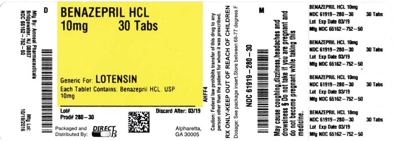 BENAZEPRIL HCL TB 40MG 100