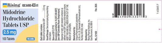 MIDODRINE HCL TB 2.5MG 100