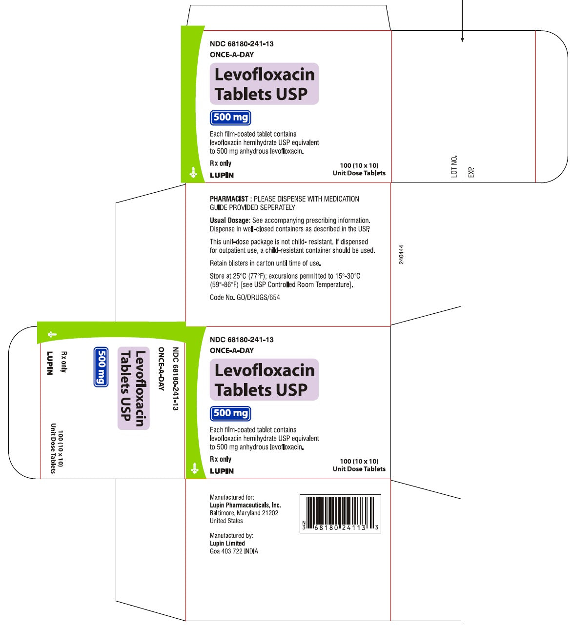 LEVOFLOXACIN TB 500MG 50 CPLT