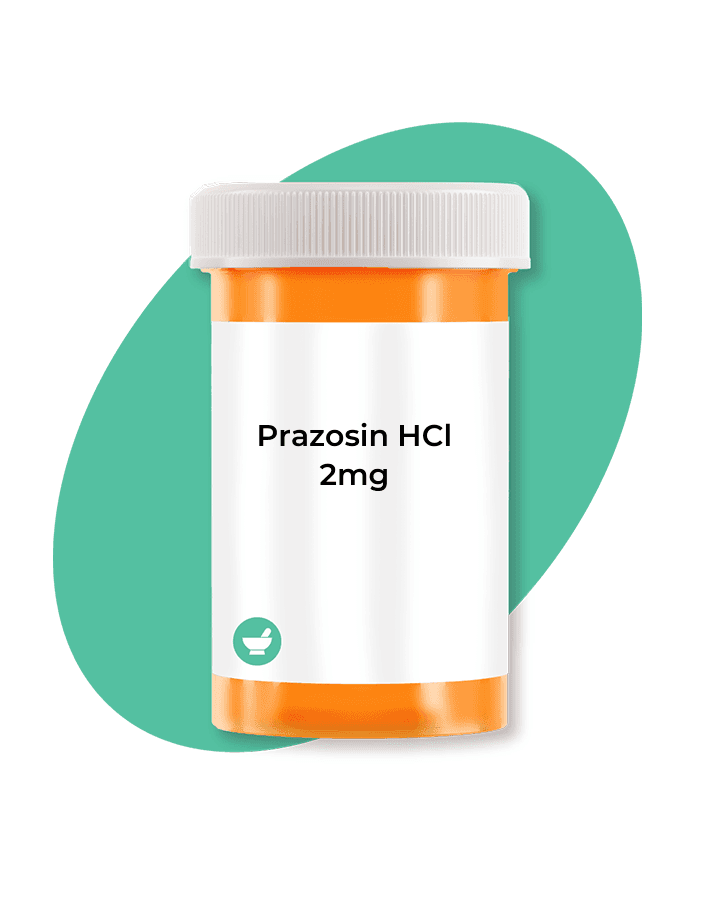 PRAZOSIN HCL CP 2MG 1000