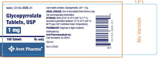 GLYCOPYRROLATE TB 1MG 100