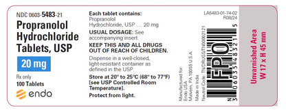 PROPRANOLOL TB 80MG 100