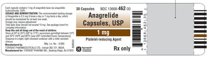 ANAGRELIDE HCL CP 1MG 100
