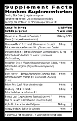 BIO NUTRITION BLOOD SUGAR WELLNESS