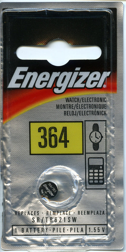 ENERGIZER WATCH ZERO MERC 1.5V 364BPZ