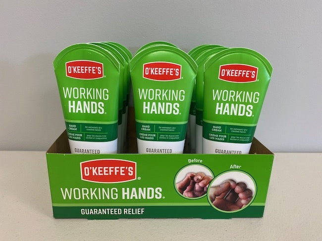 O' Keeffes Working Hands 3oz Tube (5in) Display