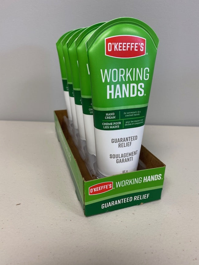 O' Keeffes Working Hands 3oz Tube (5in) Display