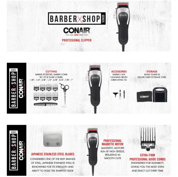 CONAIRMAN Combo Number Haircut Kit, 20 piece