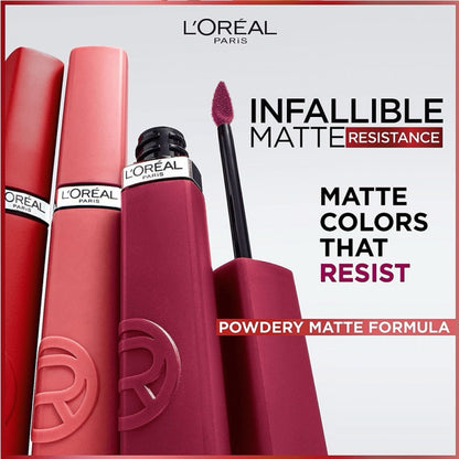L'ORÉAL PARIS Infallible Matte Resistance Liquid Lipstick, 665 First Move, 0.16 fl oz