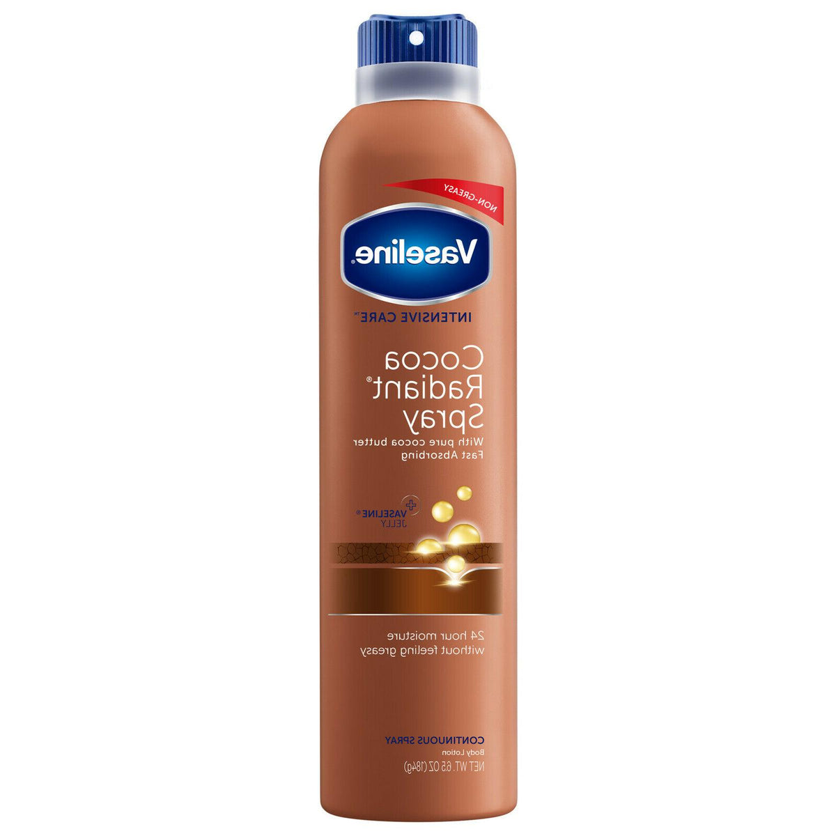 Vaseline Intensive Care Spray Moisturize Cocoa Radiant 6.5oz